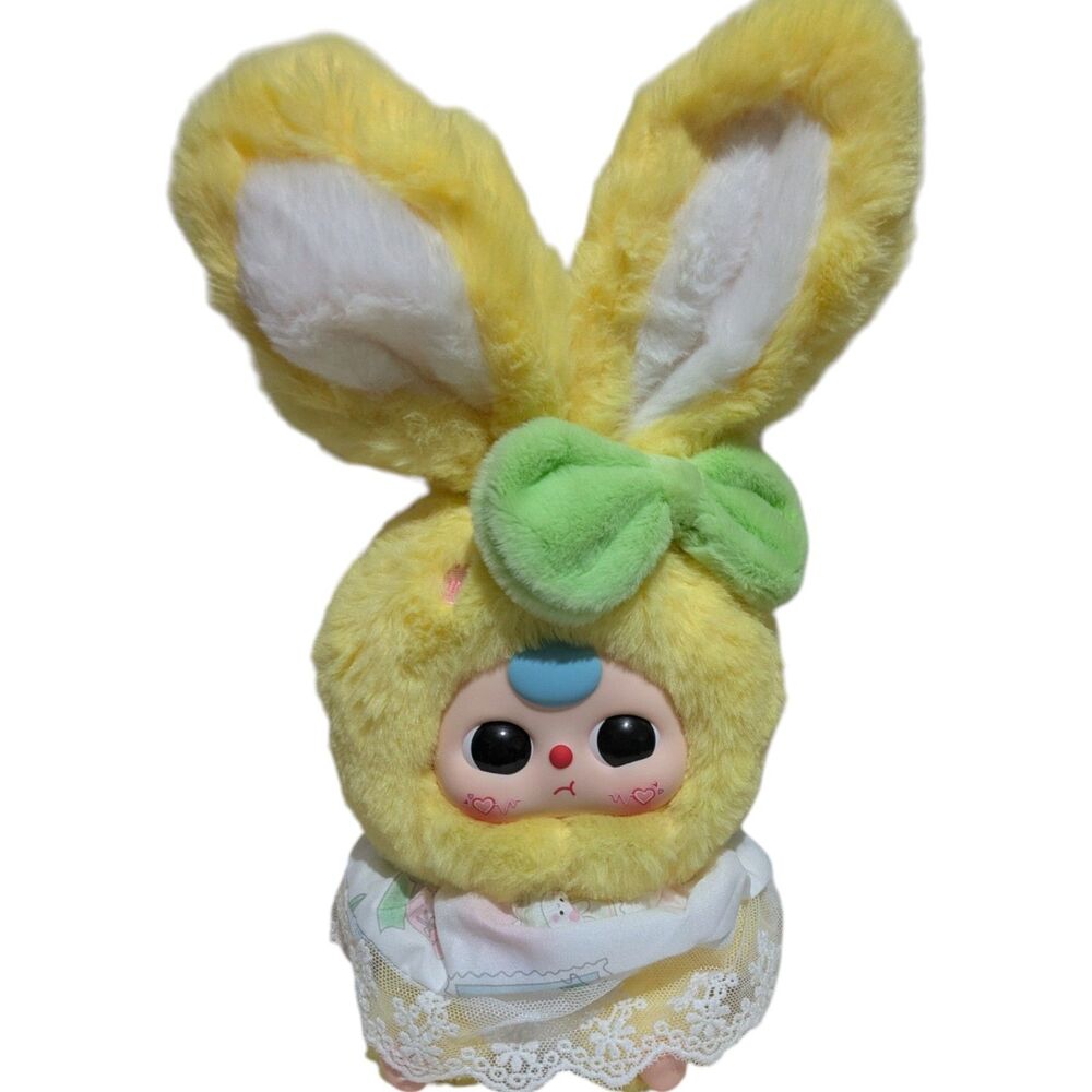 Baby Three Lily Rabbit Town Plush Bunny Doll Yellow With Box Kawaii Keychain - Picture 3 of 4